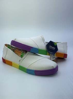TOMS Women's Unity Alpargata Cupsole White Love Wins Pride Slip-On Shoes